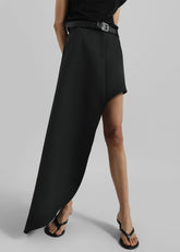 Coperni One-Leg Tailored Skirt Black - Women