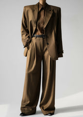 Halser Oversized Blazer Brown - Women