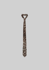 Lene Leopard Print Tie Brown - Women