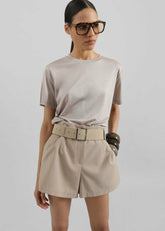 Amal Fluid Tee Light Taupe - Women