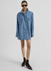 Desona Denim Shirt Medium Wash - Women