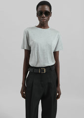 Amal Fluid Tee Grey Melange - Women