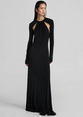 Seskin Evening Maxi Dress Black - Women