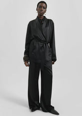 Scarlett Satin Kimono Jacket Black - Women