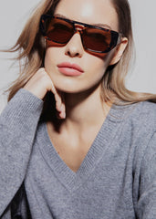 Karen Wazen x TFS Frankie Sunglasses Tortoise - Women