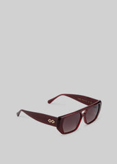 Karen Wazen x TFS Frankie Sunglasses Burgundy - Women