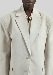 Edale Faux Suede Blazer Light Beige - Women