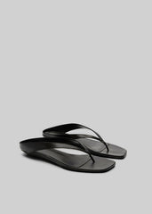 Loulou de Saison Coda Nappa Leather Sandals Black - Women