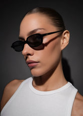 Karen Wazen Carolyn Sunglasses Black - Women