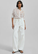 Samsøe Samsøe Saharper Jeans Belt White Rock - Women
