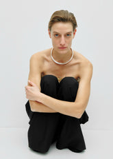 Completedworks Satin Neck Collar Silver - Women