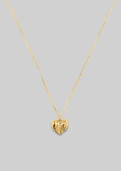 Completedworks Small Heart Locket Necklace Gold - Women