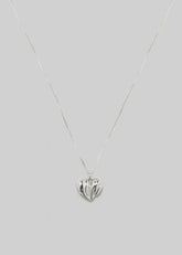 Completedworks Small Heart Locket Necklace Silver - Women
