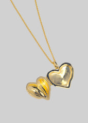 Completedworks Heart Locket Pendant Necklace Gold - Women