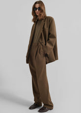 Bea Suit Pants Chocolate - Women