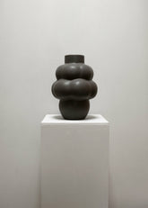 Louise Roe Ceramic Balloon Vase 04 Mud Brown - Lifestyle