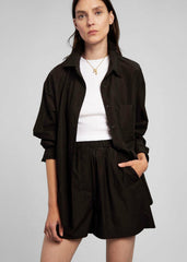 Lui Organic Cotton Shirt Black - Women