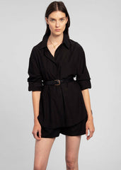 Lui Organic Cotton Shirt Black - Women