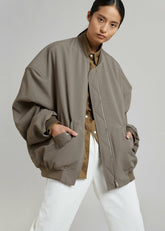 Lumi Bomber Jacket Dark Olive - Men/Women