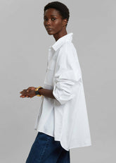 Elara Oversized Shirt Optic White - Women