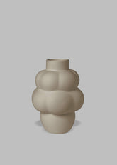 Louise Roe Ceramic Balloon Vase 04 Sanded Grey - Lifestyle