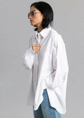 Kat Soft Oversized Shirt White - Women