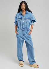 Jas Denim Jumpsuit Dark Indigo - Women