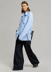 Orson Pocket Shirt Blue Stripe - Women