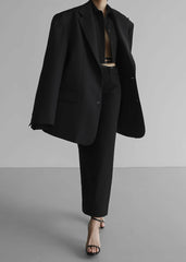 Dee Maxi Oversized Blazer Black - Women
