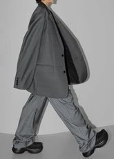 Dee Maxi Oversized Blazer Charcoal - Women