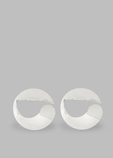 Coperni Logo Earrings Silver - Women