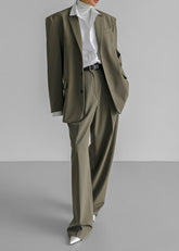 Tansy Oversized Blazer Olive - Women