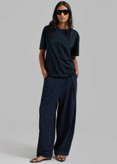 Connell Boxy Tee Navy - Women