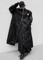 Isaac Oversized Bomber Coat Black - Women