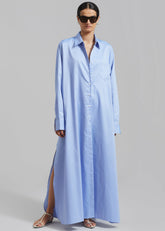 Avery Shirt Dress Blue - Women
