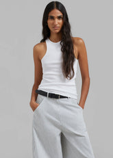 Ophelia Rib Tank Top White - Women