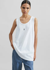 Rexy Embroidered Tank Top White - Men/Women