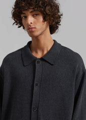 Myles Cardigan Charcoal - Men