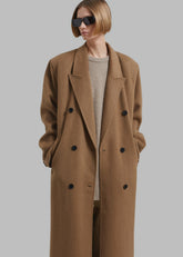 Gaia Double Breasted Coat Camel - Women