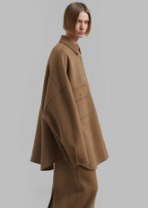Dallas Wool Overshirt Camel - Women