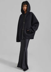 Denton Oversized Hoodie Black - Women