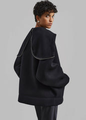 Denton Oversized Hoodie Black - Women