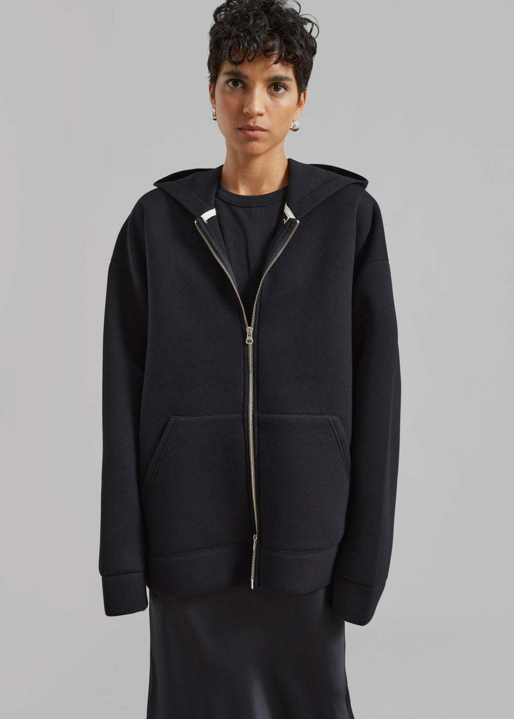 Denton Oversized Hoodie Black - Women
