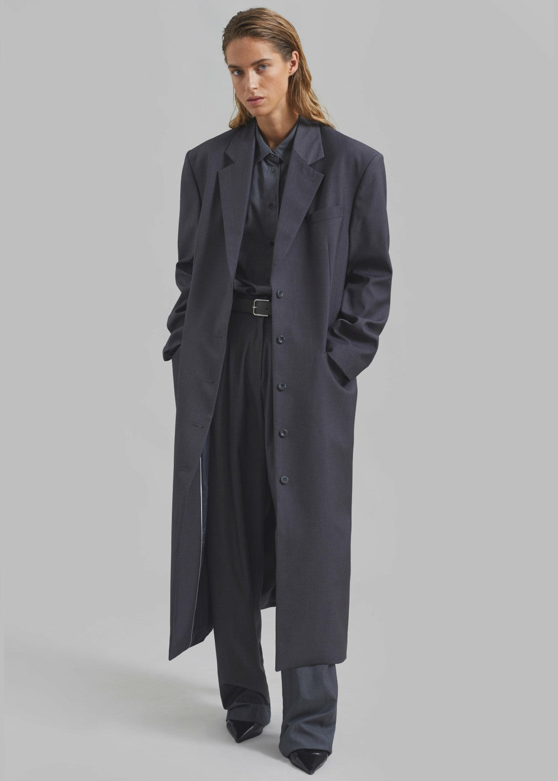 Robinson Long Coat Grey - Women