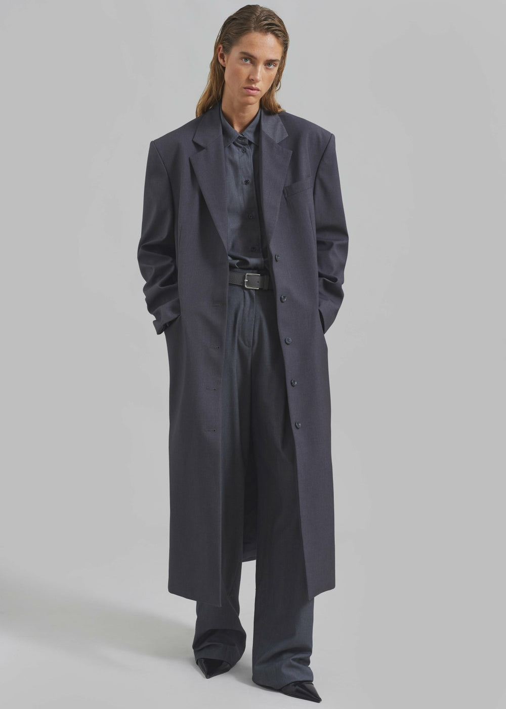 Robinson Long Coat Grey - Women