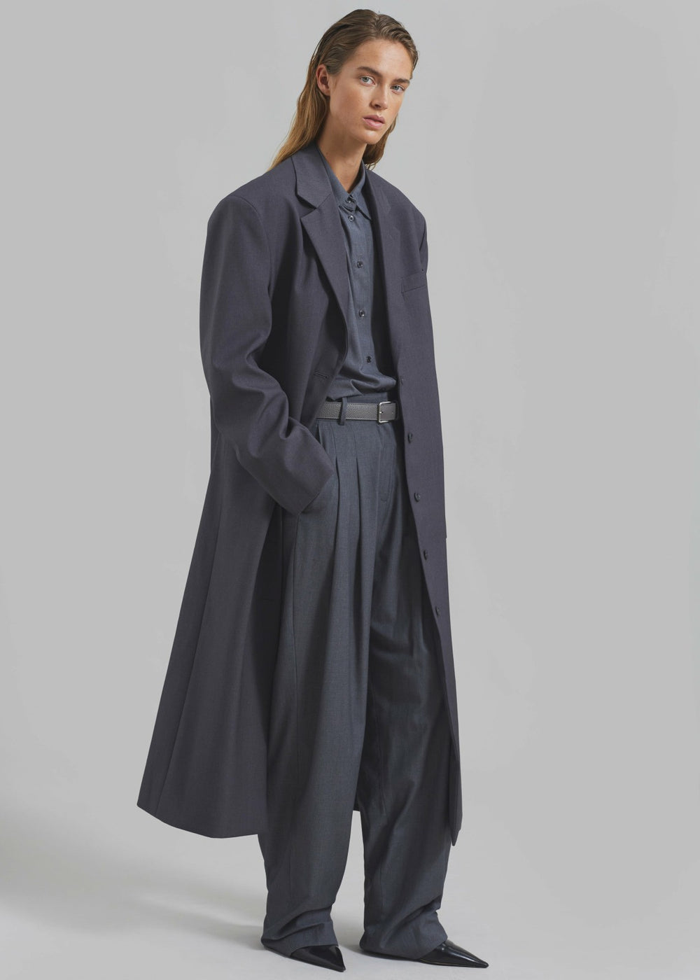 Robinson Long Coat Grey - Women