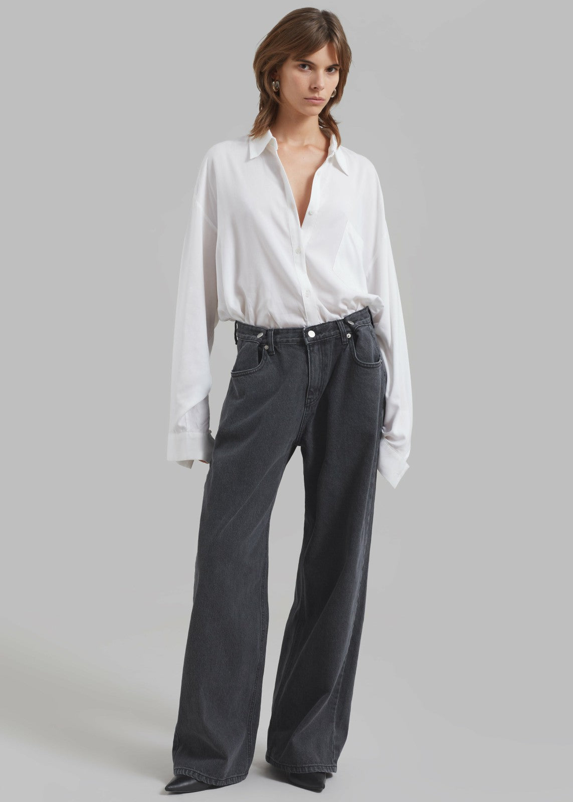 Hayla Denim Pants Grey Wash - Women