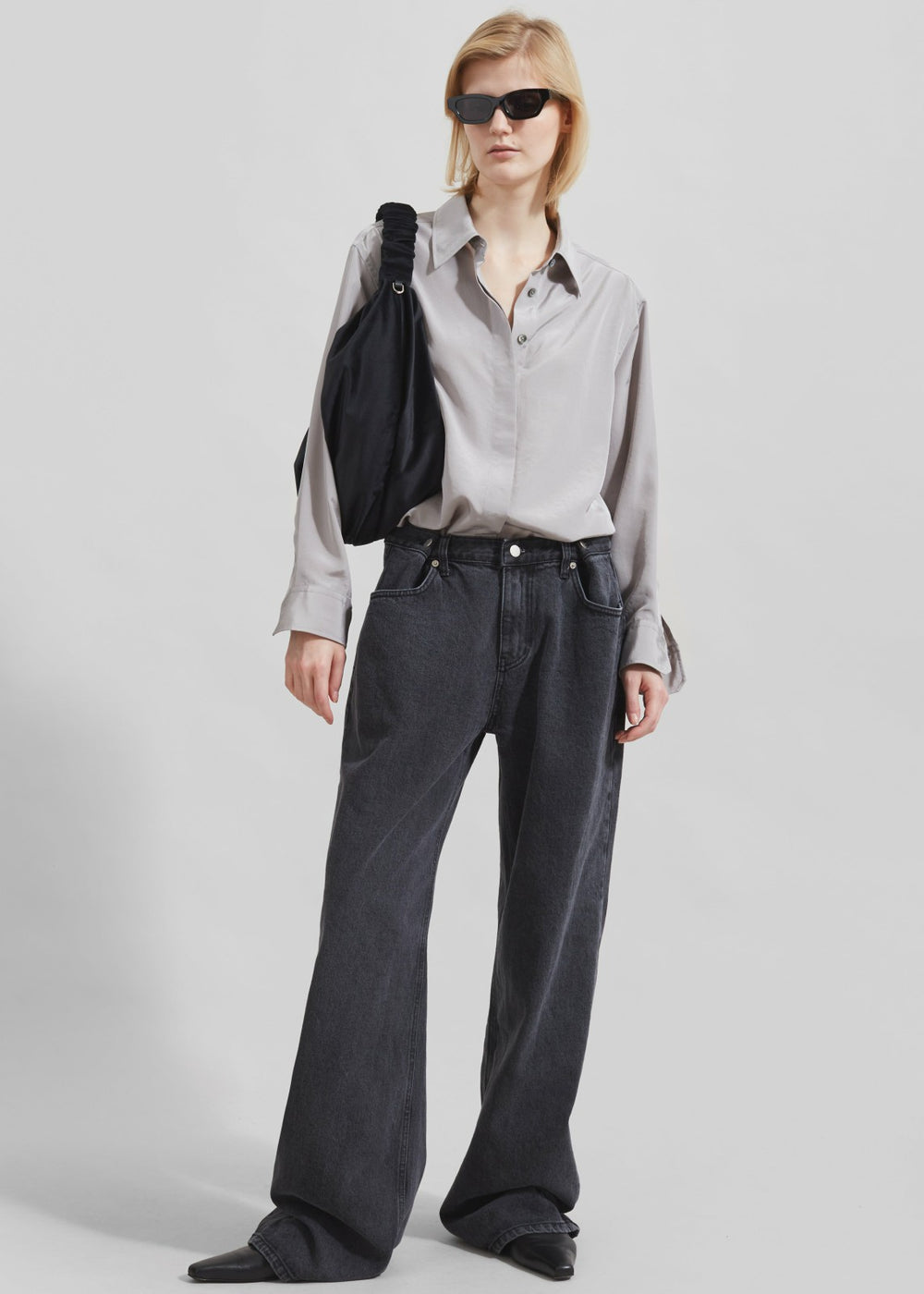 Hayla Denim Pants Grey Wash - Women