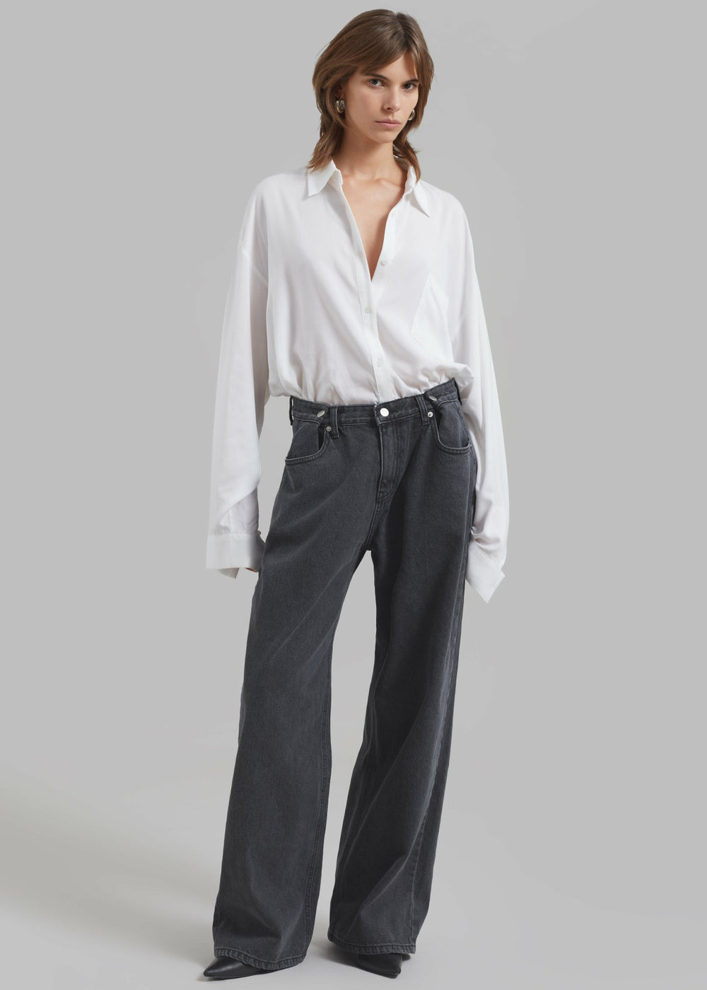 Hayla Denim Pants Grey Wash - Women