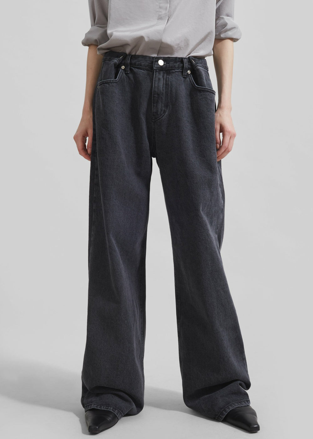 Hayla Denim Pants Grey Wash - Women